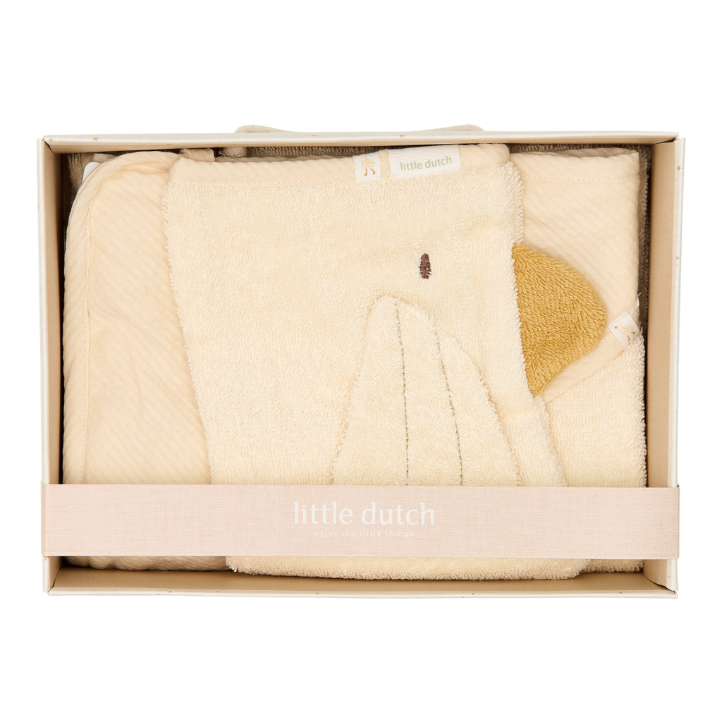 Little Dutch Gift Box Little Goose | Badcape + Washand