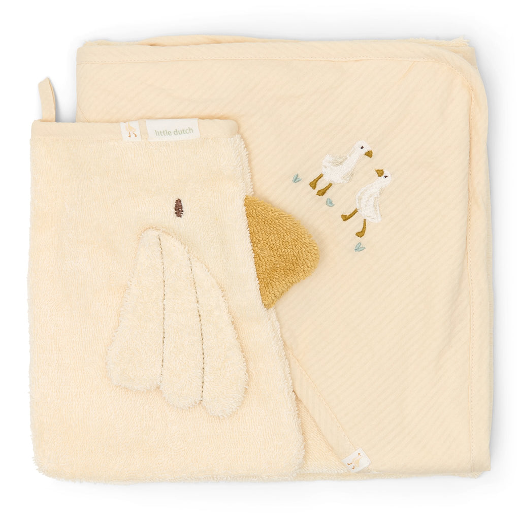 Little Dutch Gift Box Little Goose | Badcape + Washand