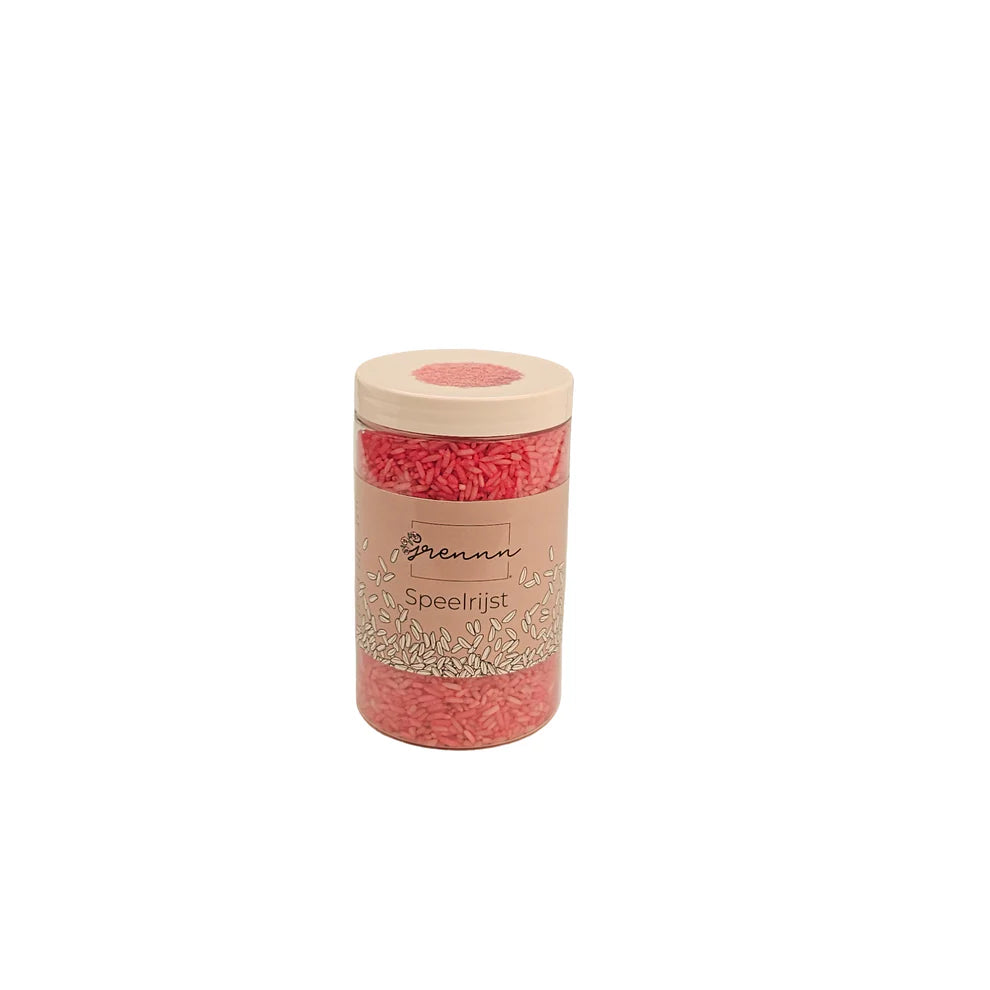 Grennn Speelrijst 750 gram | Roze