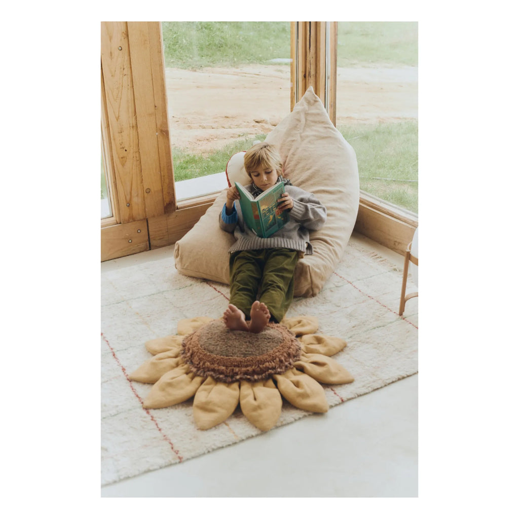 Lorena Canals Pouffe 90 | Sunflower Vloerkussen Zonnebloem, Boerderij