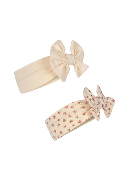 * Konges Sløjd Basic 2 Pack New Bambi Bonnet Haarband | Buttercream/Bloomie