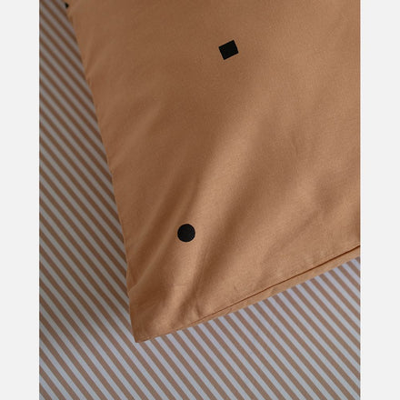 Studio Ditte Hoeslaken 90x200cm | Stripes Toffee