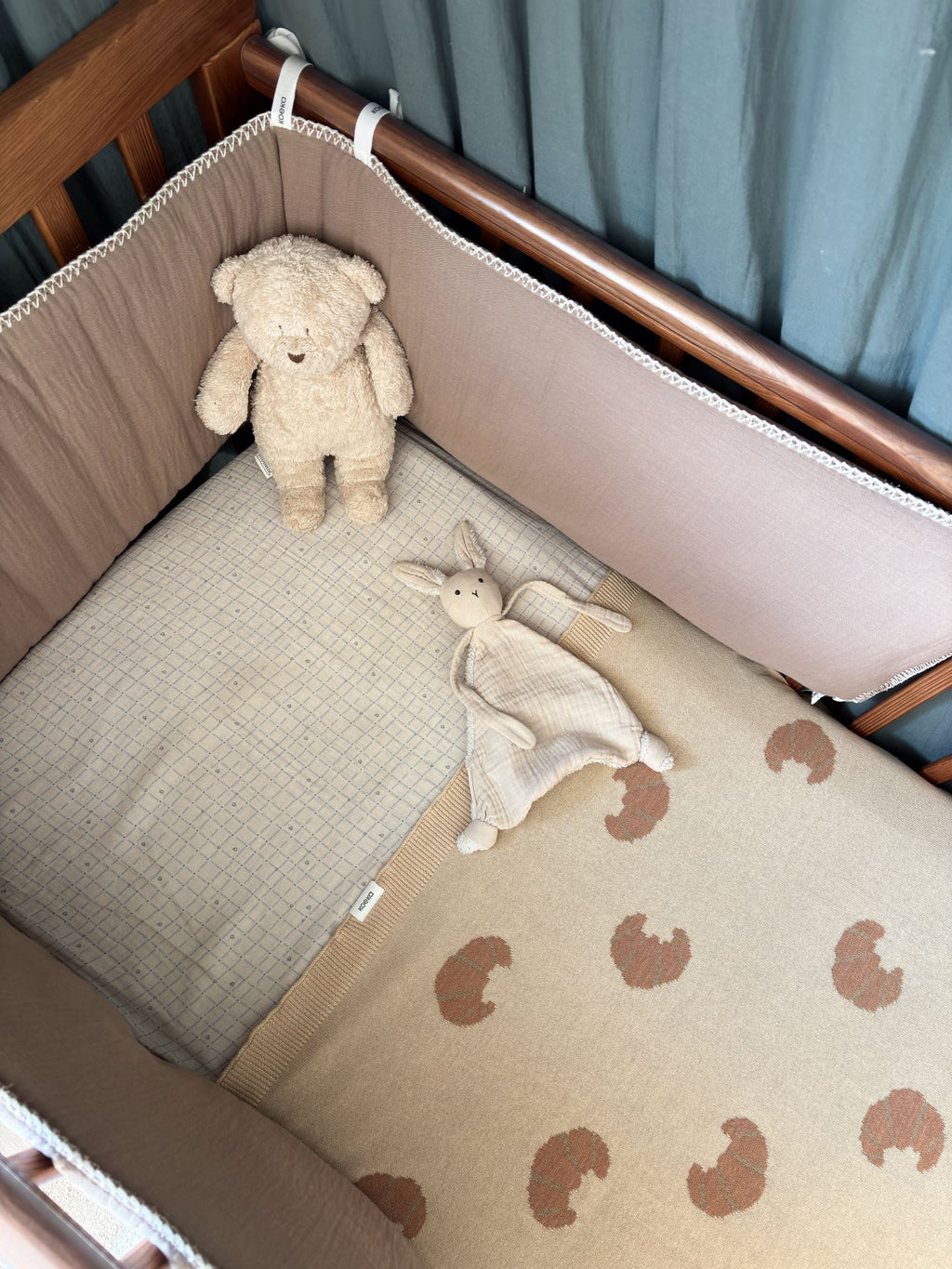 Koeka Hoeslaken Wieg Lind 40x80 | Warm White