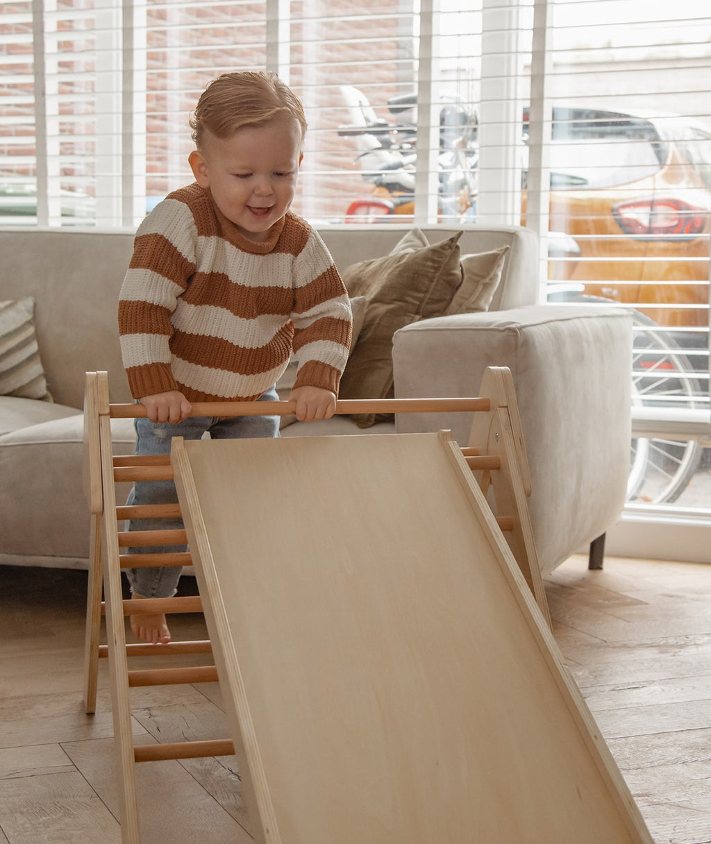 Tryco Houten Klimrek Met Glijbaan