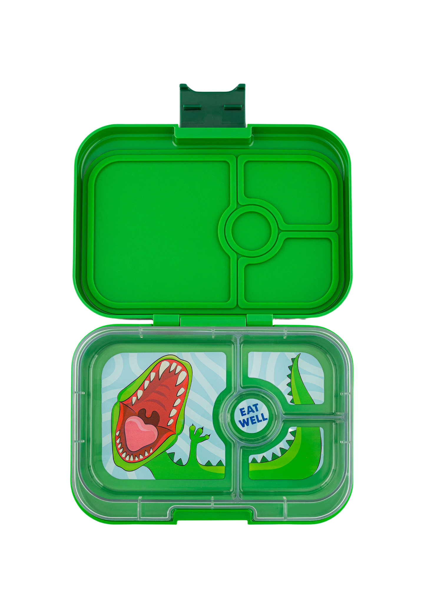 Yumbox Panino 4 Vakken Lekvrije Lunchbox | Jurassic Groen Dino