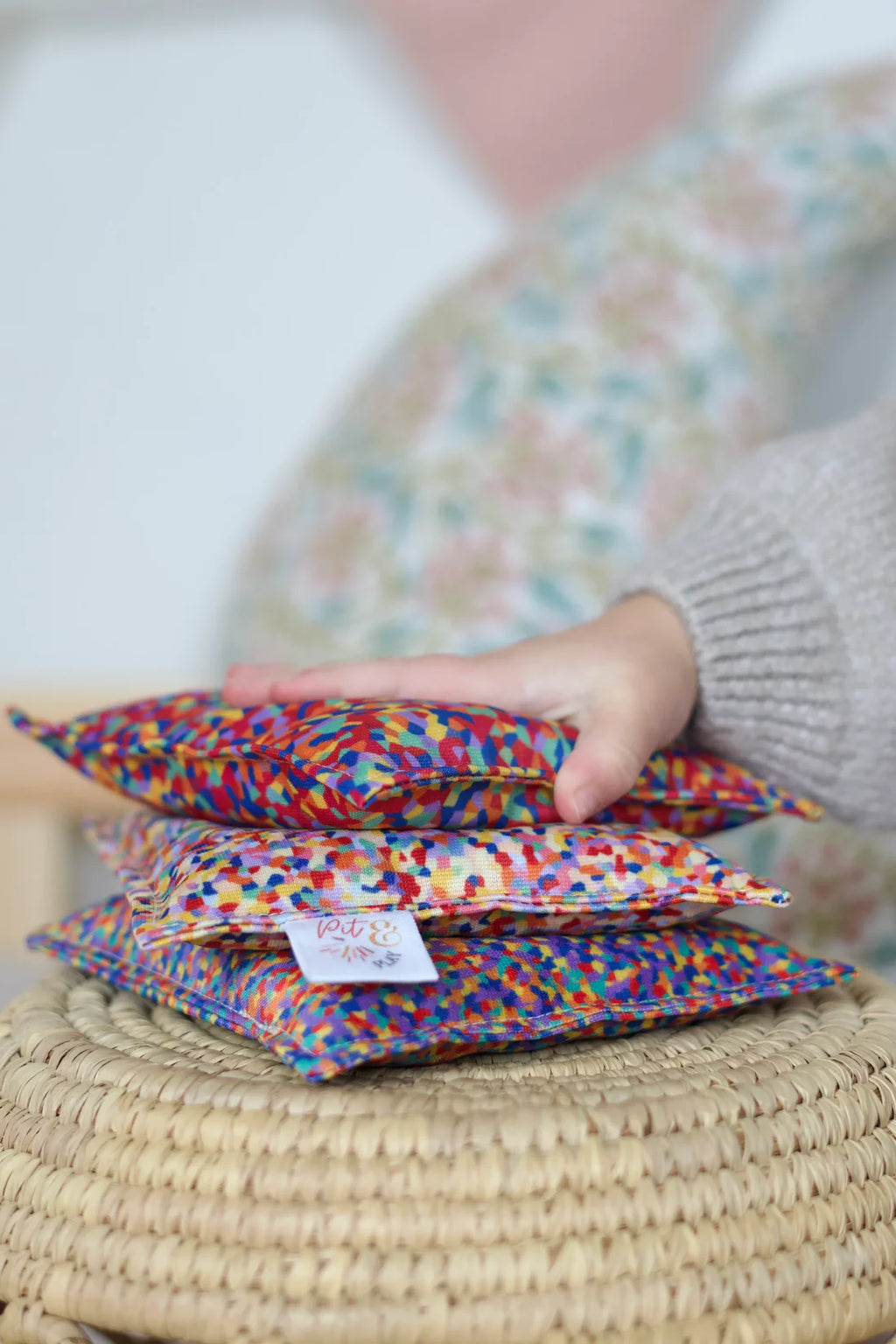 Pit & Play Regenboog Pittenzakje | Confetti Stapelstein