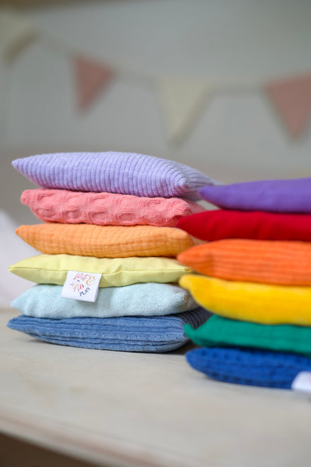 Pit & Play Regenboog Pittenzakjes Set 6 | Stapelstein Pastel