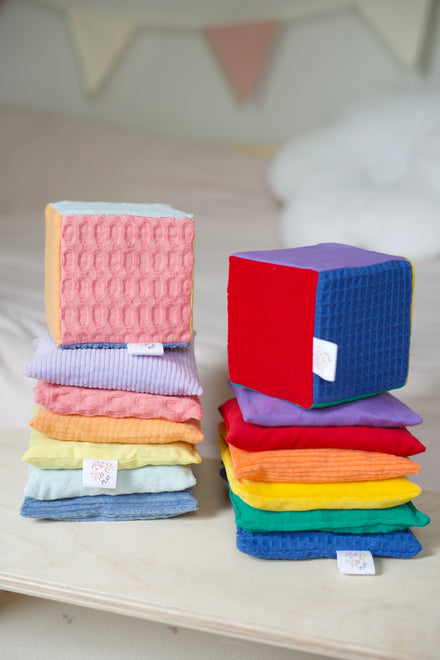 Pit & Play Regenboog Dobbelsteen | Pastel