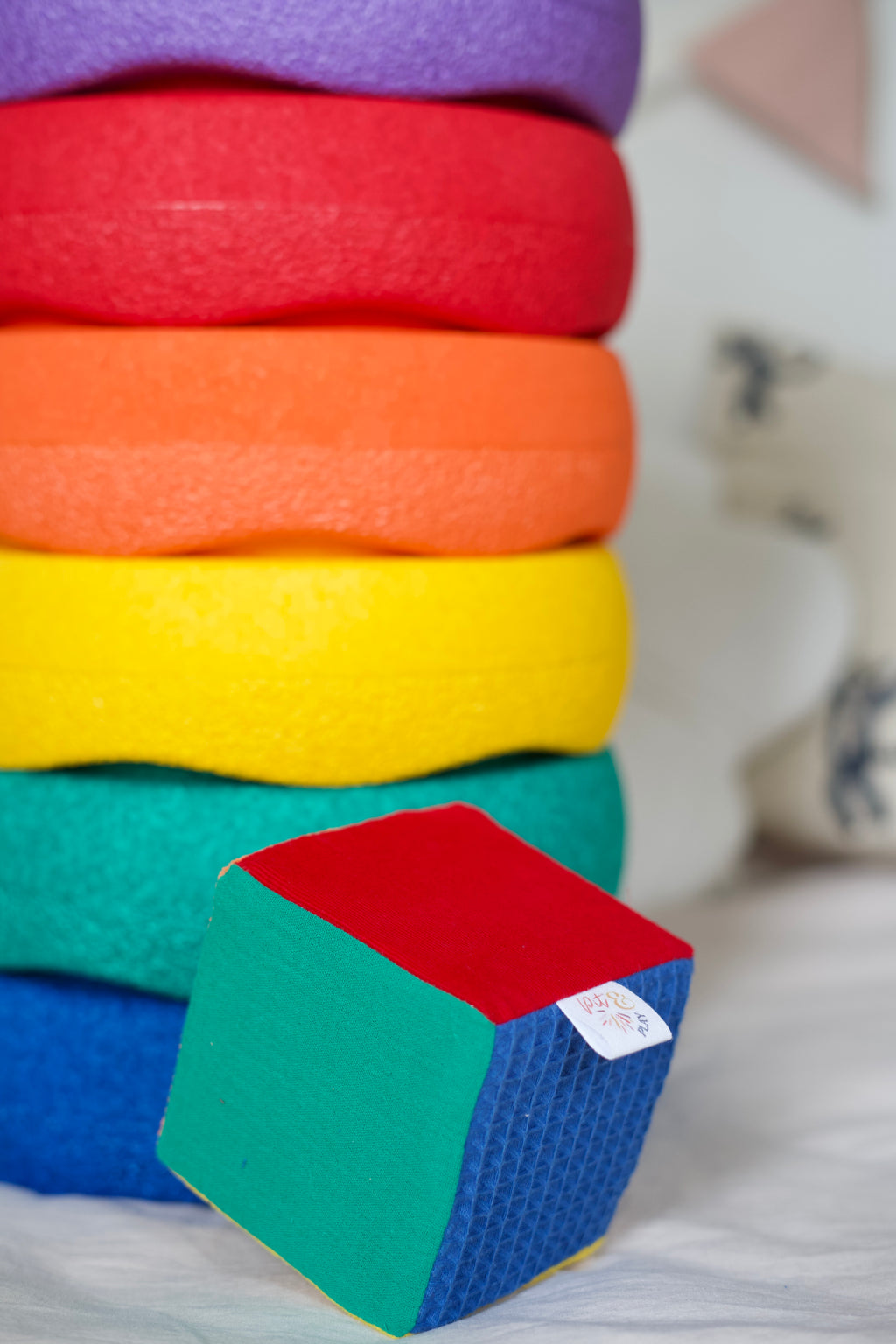 Pit & Play Regenboog Dobbelsteen | Classic