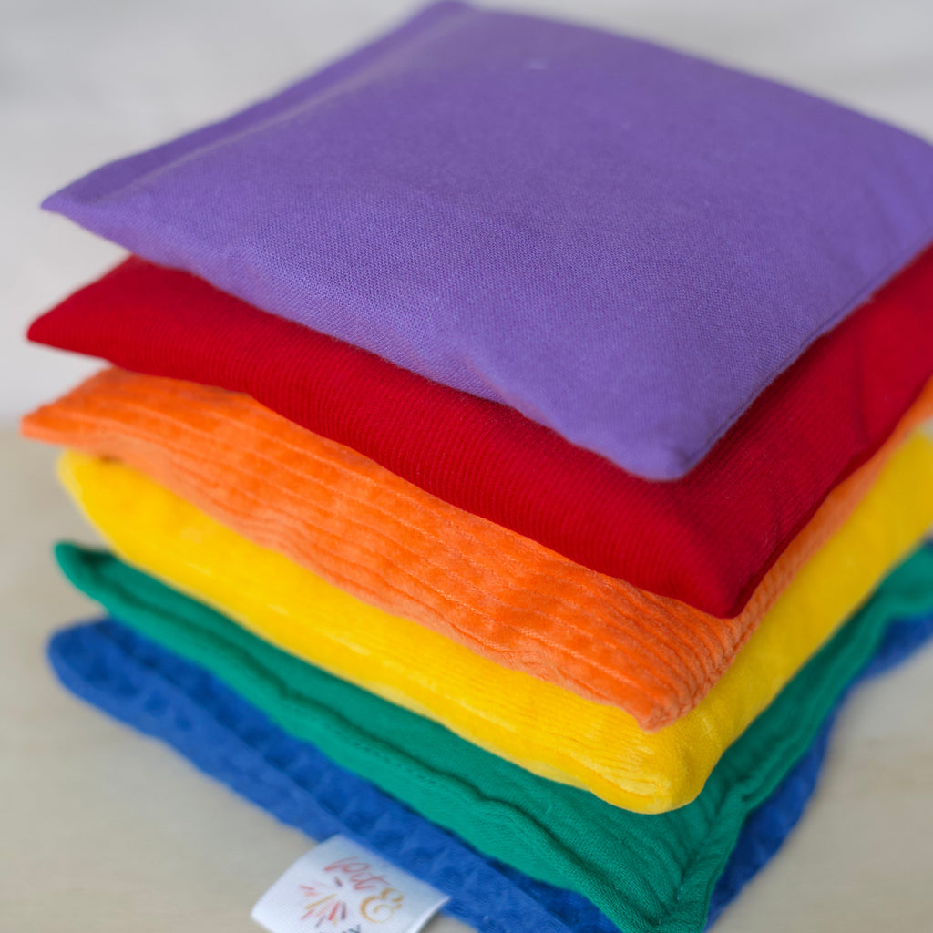 Pit & Play Regenboog Pittenzakjes Set 6 | Stapelstein Original