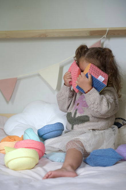 Pit & Play Regenboog Dobbelsteen | Pastel