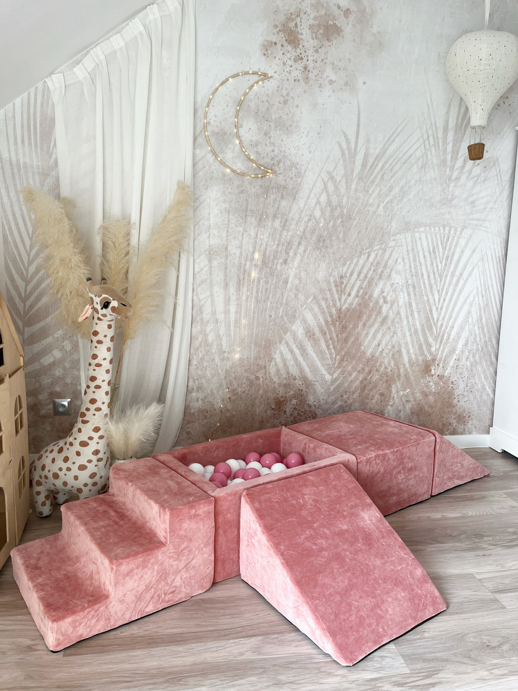 Moje Ballenbad & Playset Elementen 4st Soft Velvet | Raspberry Pink