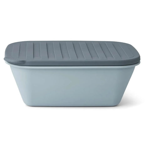 Liewood Franklin Foldable Lunch Box | Sea Blue / Whale Blue Mix*