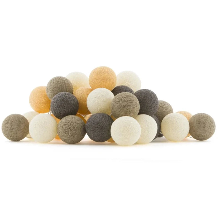 * Cotton Ball Lights Lichtslinger 35 stuks | Clay