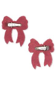 * Konges Sløjd 2ST Sequin Bow Haarspeldje | Rapture Rose