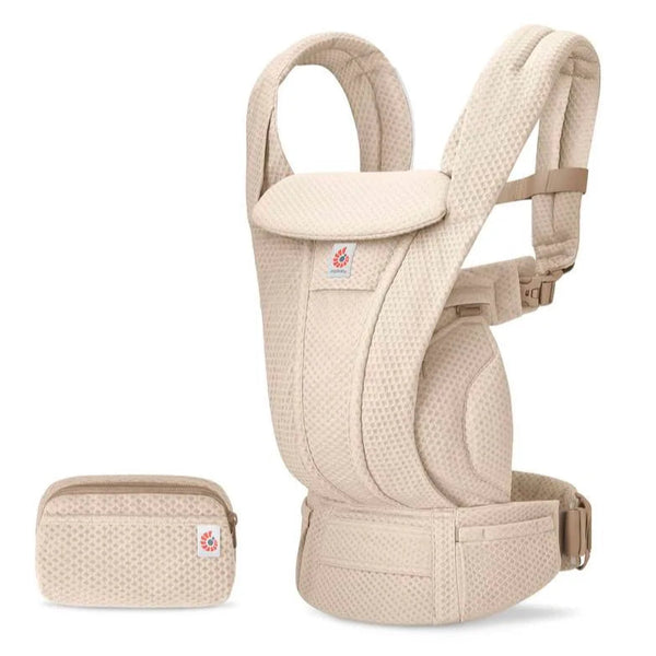 Ergobaby Omni Deluxe Draagzak Mesh Natural Beige De Gele Flamingo