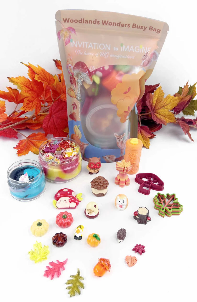 Invitation to Imagine Busy Bag Woodlands Wonders met Dutch Dough en bosaccessoires