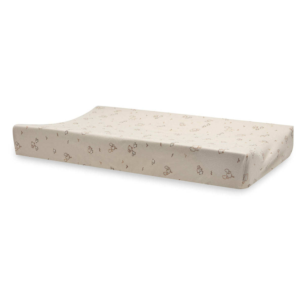 Jollein aankleedkussenhoes jersey 50x70 cm met Woolly print