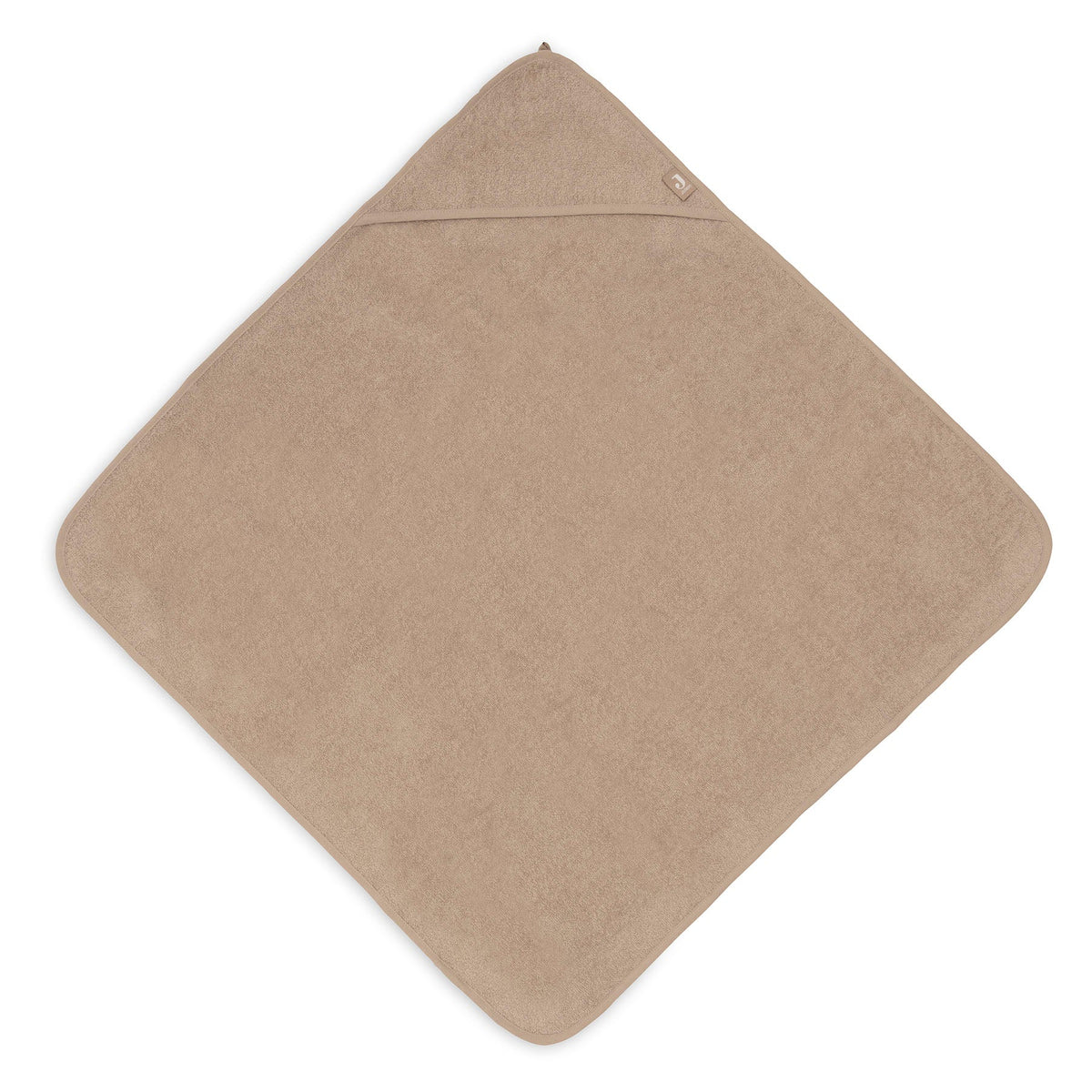 Jollein badcape badstof 100x100 cm in Milky Coffee met capuchon