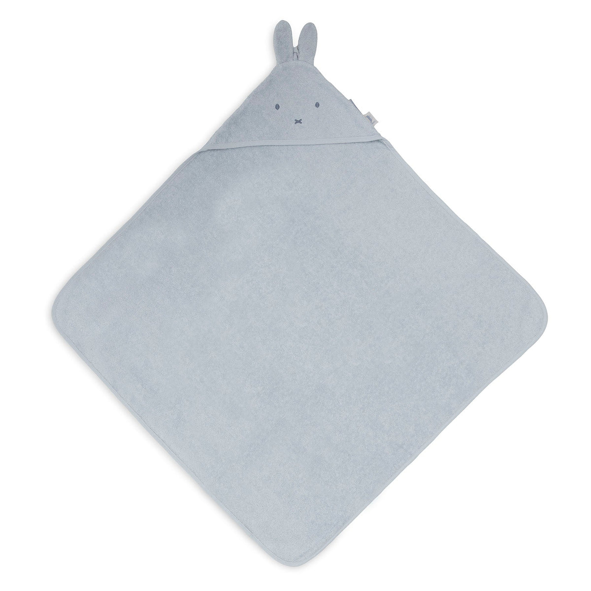 Jollein badcape badstof 75x75 cm Miffy Cloud Blue met capuchon