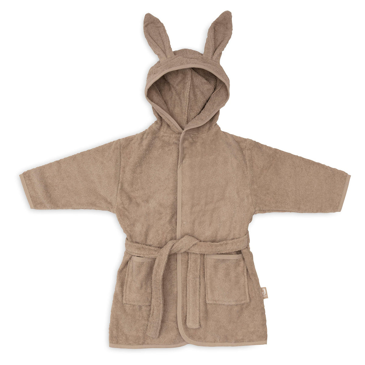 Jollein badjas in de kleur Milky Coffee met capuchon