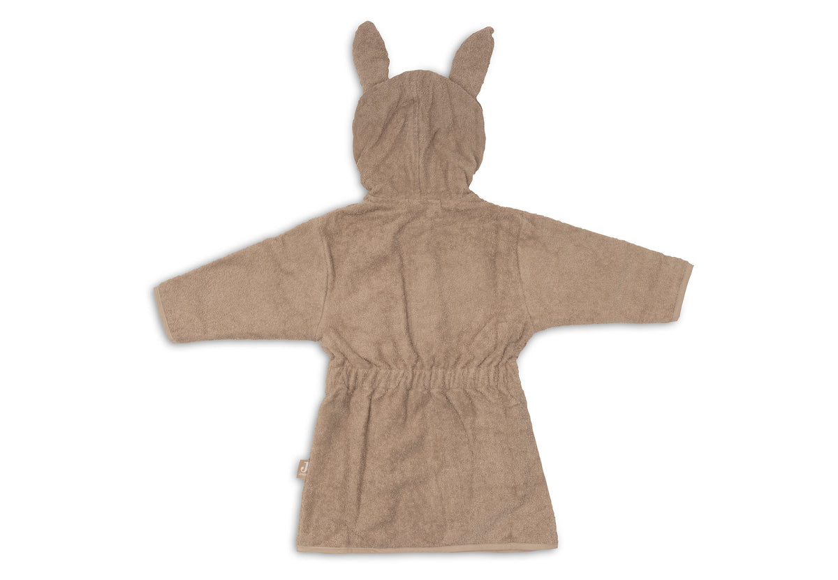 Jollein badjas in de kleur Milky Coffee met capuchon