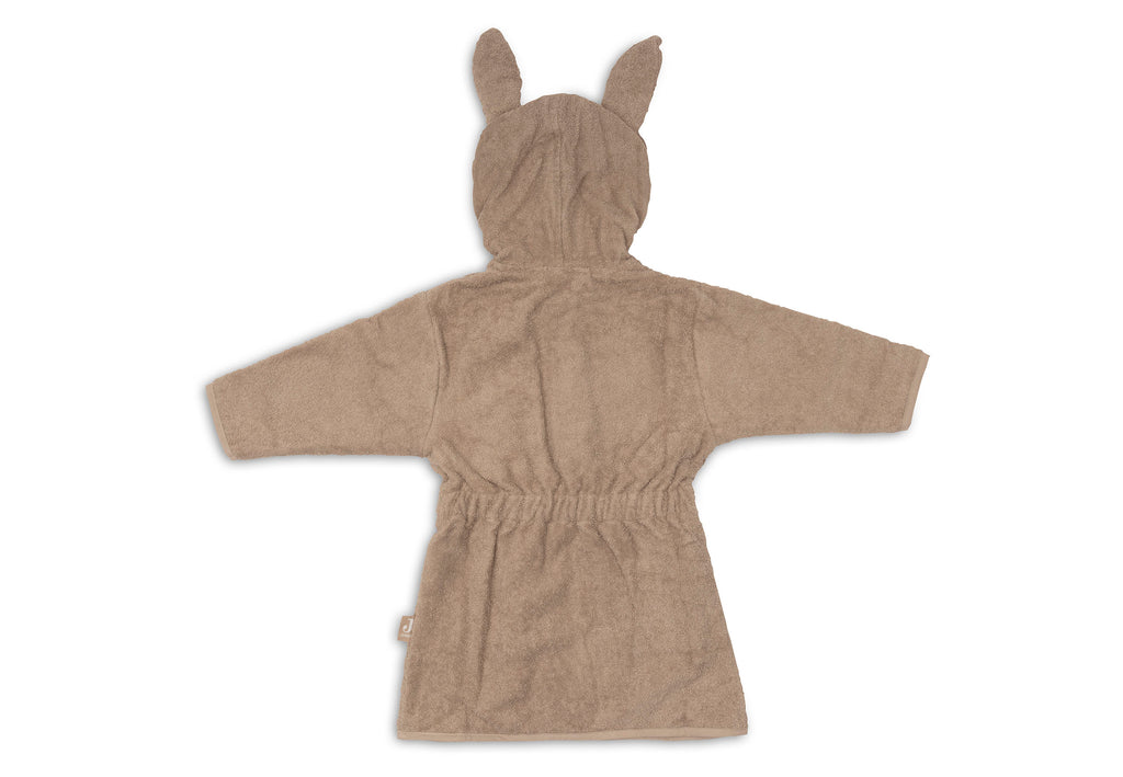 Capuchon van de Jollein badjas Milky Coffee