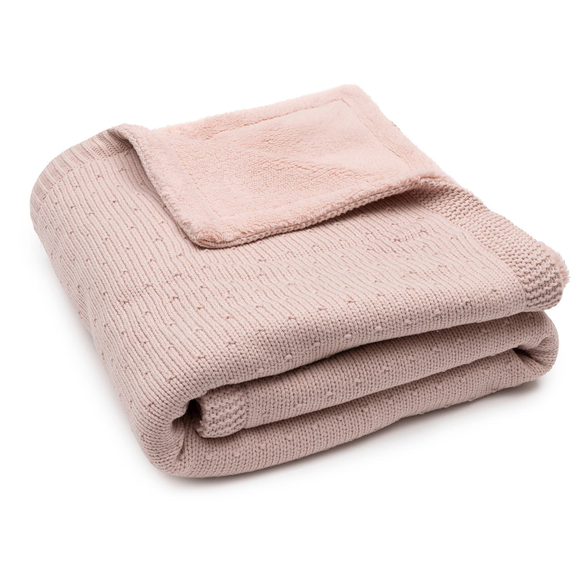 Jollein ledikantdeken Silk Rose Fluffy, detailfoto van de zachte fluffy zijde