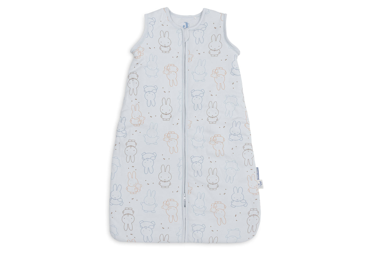 Jollein Slaapzak met afritsbare mouw 70 cm Miffy Moments in Cloud Blue, katoenen babyslaapzak van De Gele Flamingo