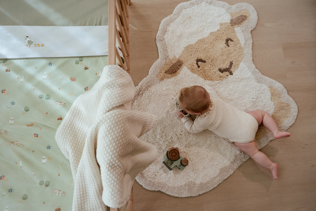Little Dutch Vloerkleed Schaap Little Farm | Wit