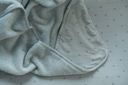 Little Dutch Badcape 75x75 | Pure Denim Blue