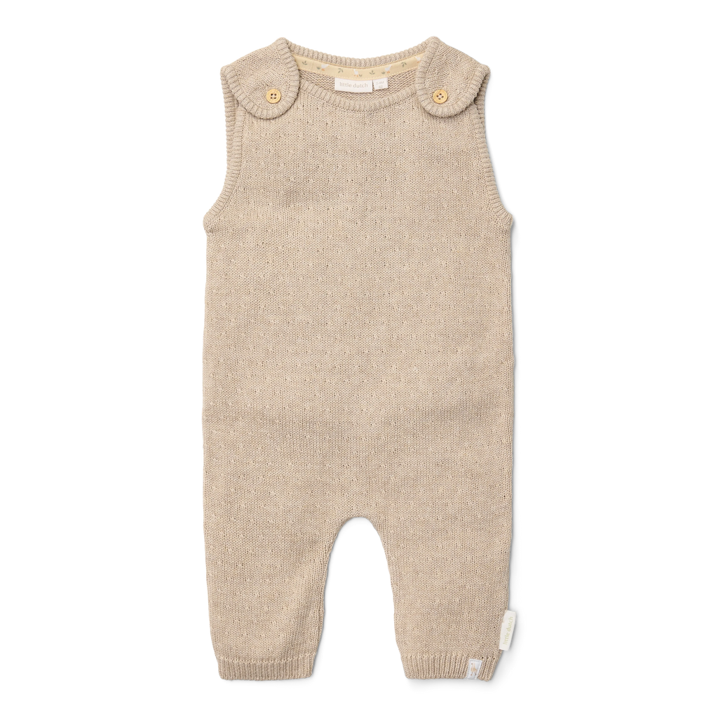 Little Dutch Gebreid Boxpakje Soft  | Beige Melee