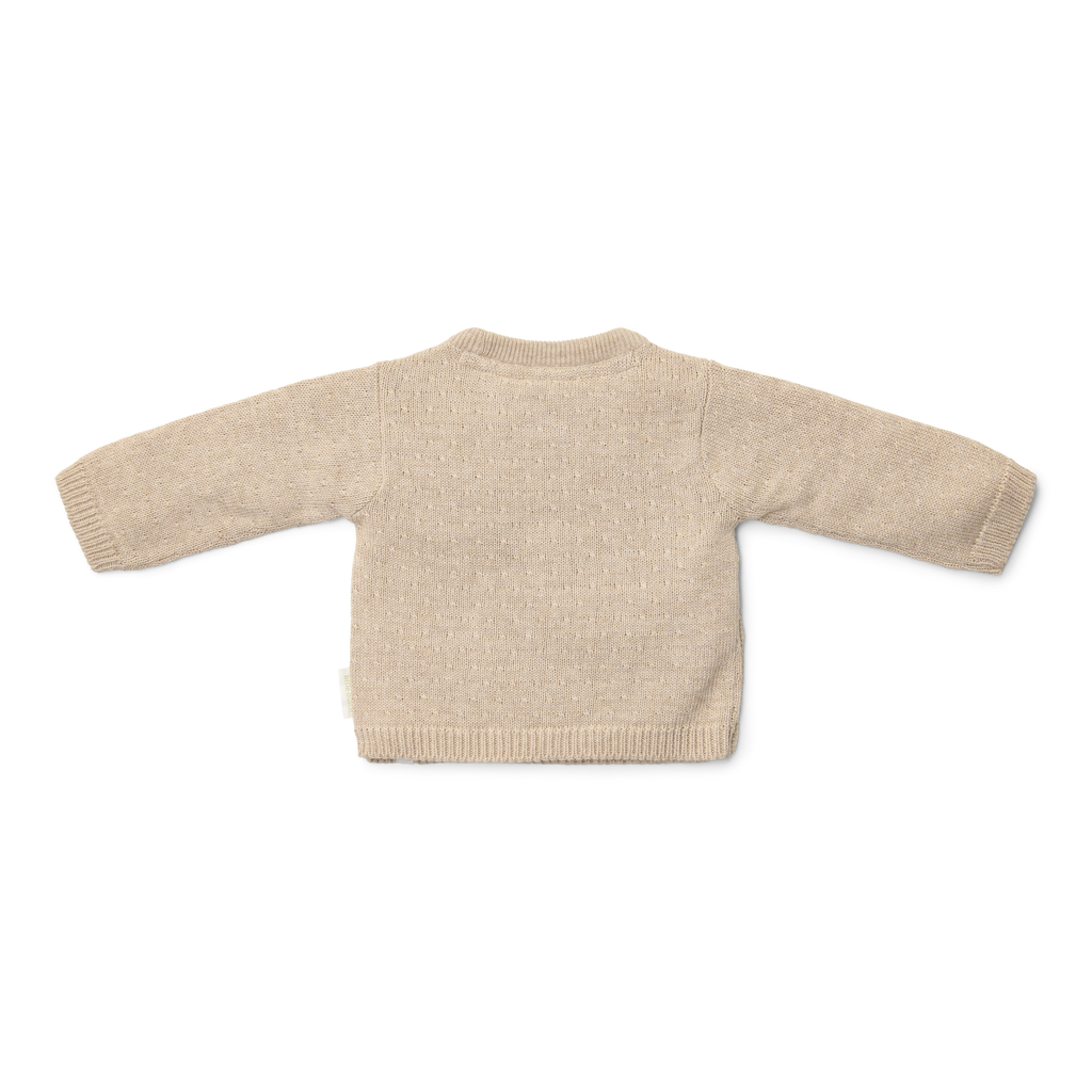 Little Dutch Gebreid Vestje Overslag Soft | Beige Melee