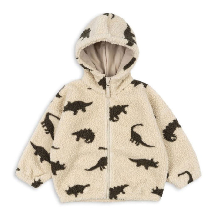 * Konges Sløjd Jody Teddy Hoodie | Dino Silhouette