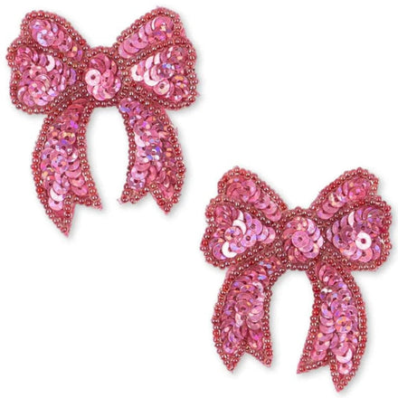 * Konges Sløjd 2ST Sequin Bow Haarspeldje | Rapture Rose