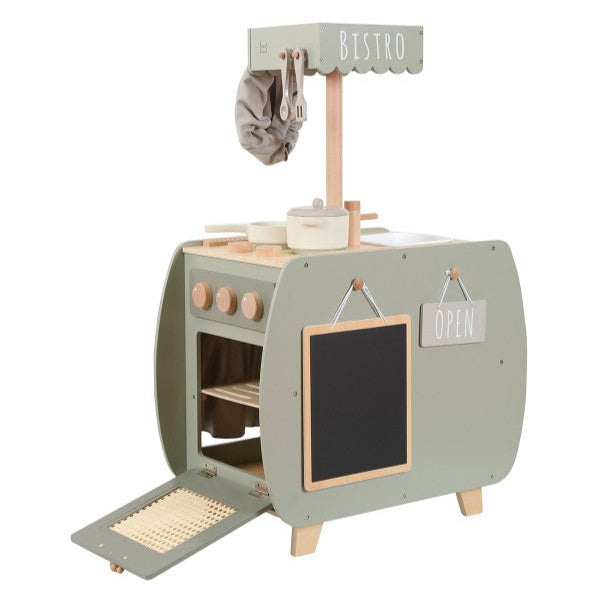 Label Label Houten Bistrokeuken Met Accessoires | Olive Green