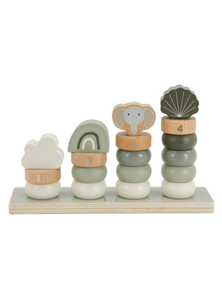 Label Label Stapelringen | Olive Green