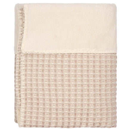 Koeka Ledikantdeken Wafel/Teddy Oslo 100x150 | Crumble
