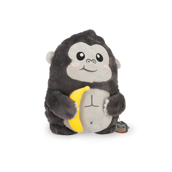 Legami Super Soft kussen Gorilla, superzacht knuffelkussen van 42 cm hoog