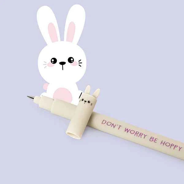 Legami uitwisbare gelpen Bunny met paarse thermosensitieve inkt die je opnieuw kunt uitwissen