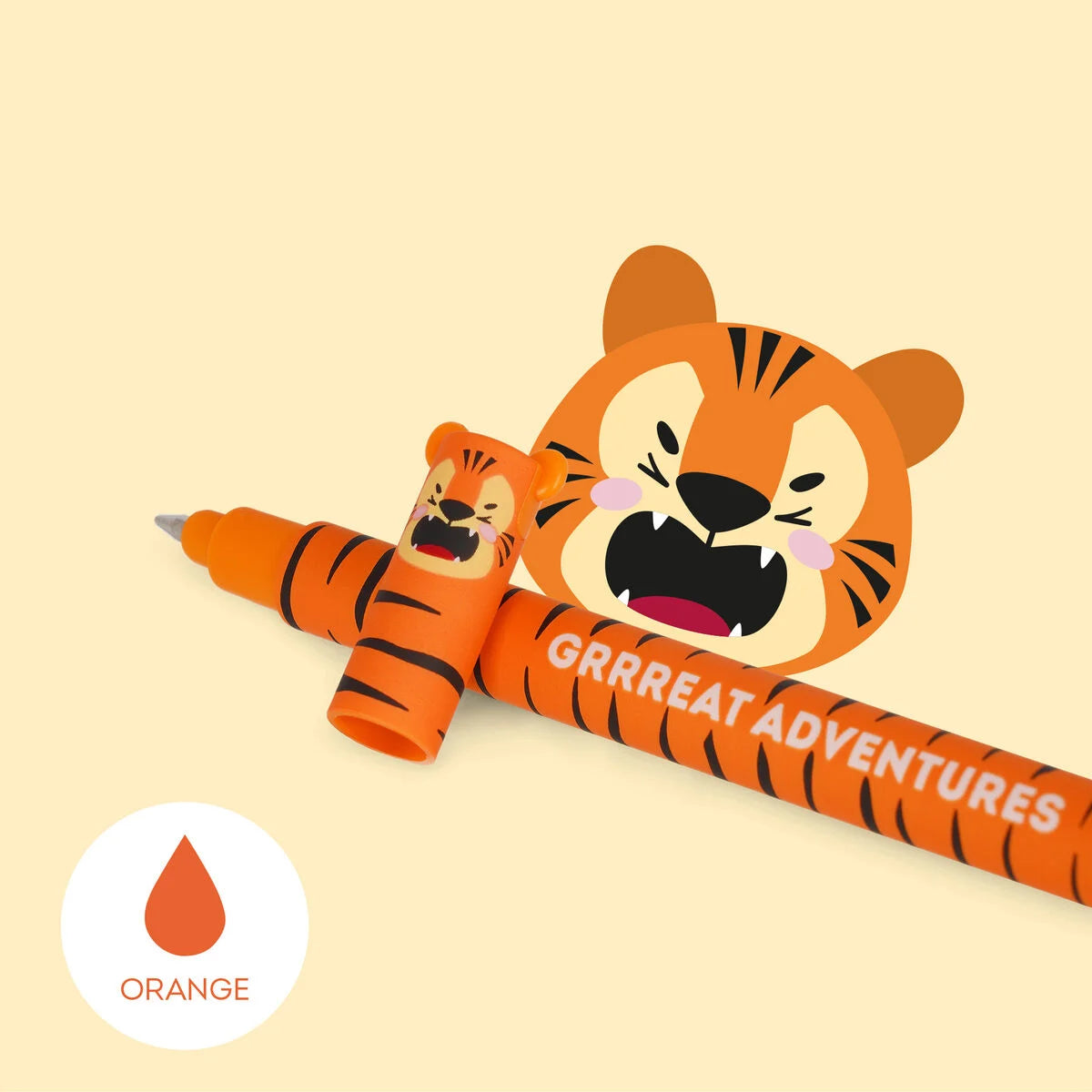 Legami uitwisbare gelpen Tiger met oranje thermosensitieve gelinkt en punt van 0,7 mm