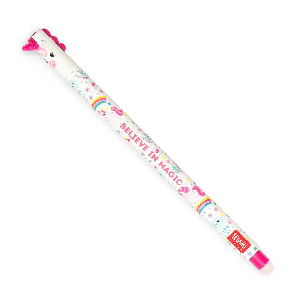 Legami uitwisbare gelpen Unicorn met roze inkt en een fijne schrijfpunt van 0,7 mm