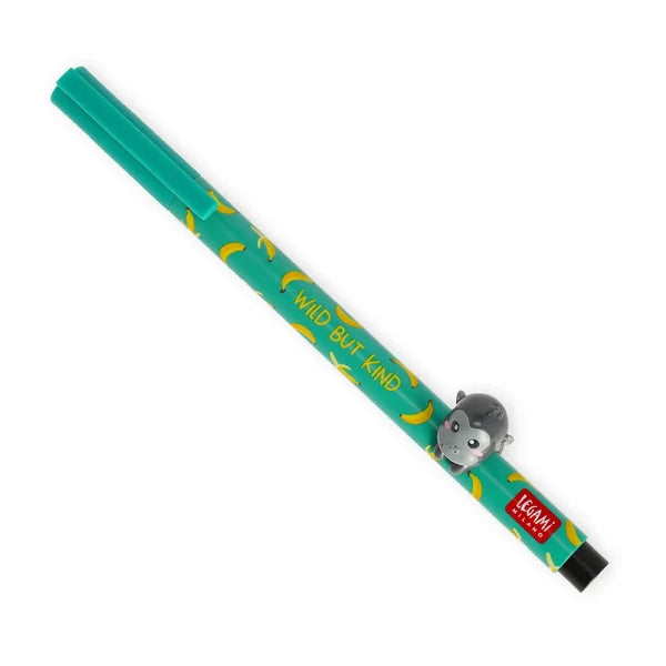 Legami Uitwisbare Gelpen Gorilla 0,5 mm uit de Lovely Friends reeks, verkrijgbaar bij De Gele Flamingo.