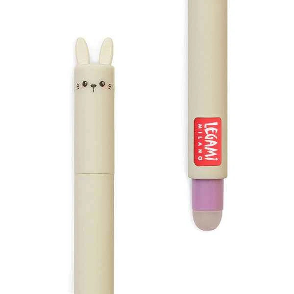Legami Uitwisbare Erasable Gelpen Bunny 0,7 mm | Paarse Inkt