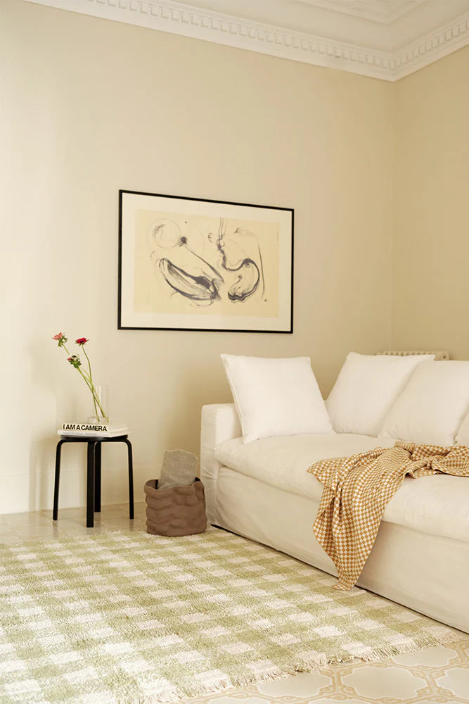 Lorena Canals Machine Wasbaar Tapijt 90x120 cm | Vichy Matcha