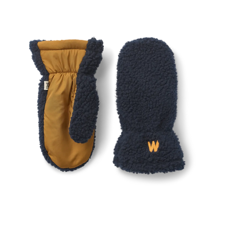 Liewood Grethe wanten met duimen in Classic Navy Multi Mix voor warme kinderhandjes