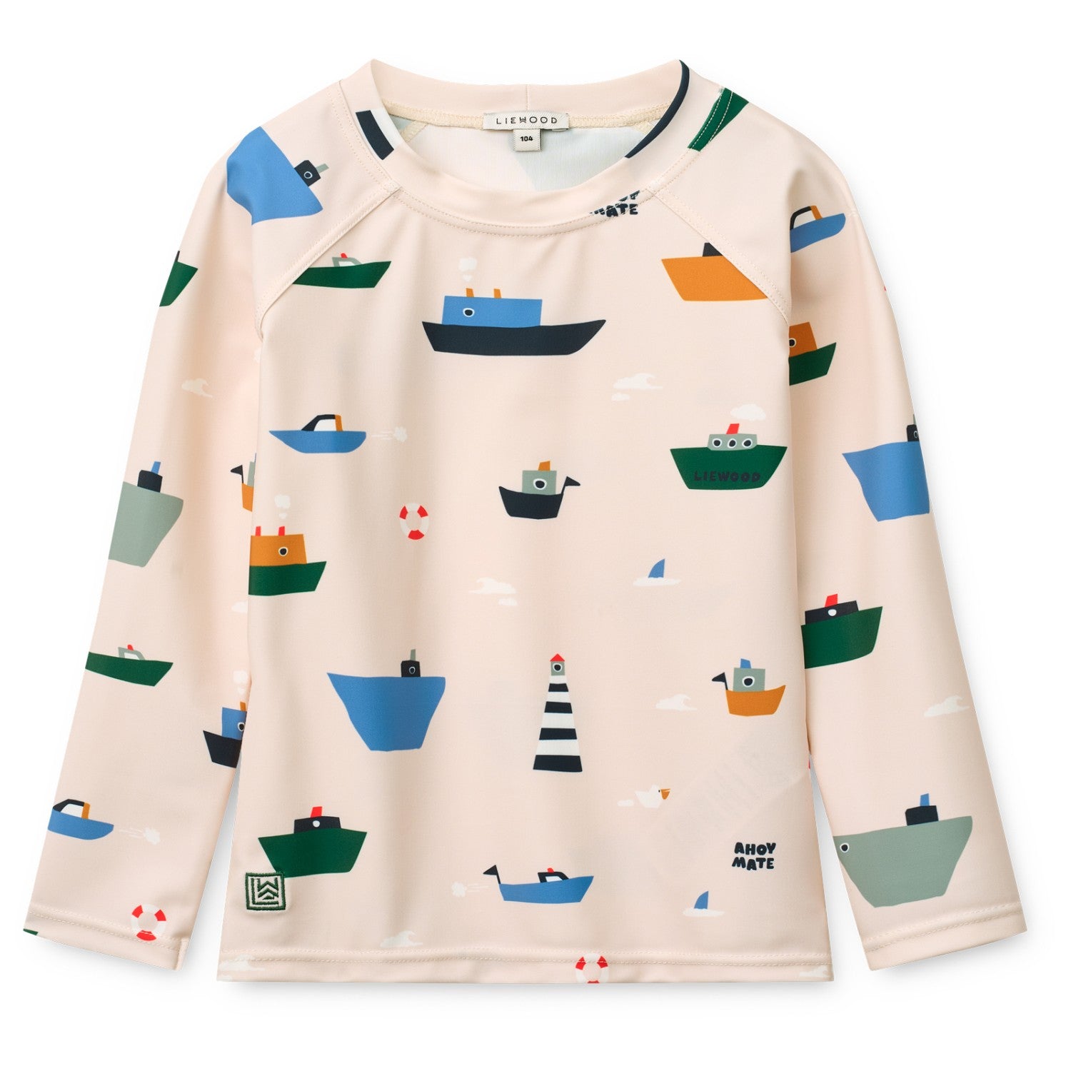 * Liewood Noah Lange Mouwen UV Zwem T-shirt | Sailing / Sandy