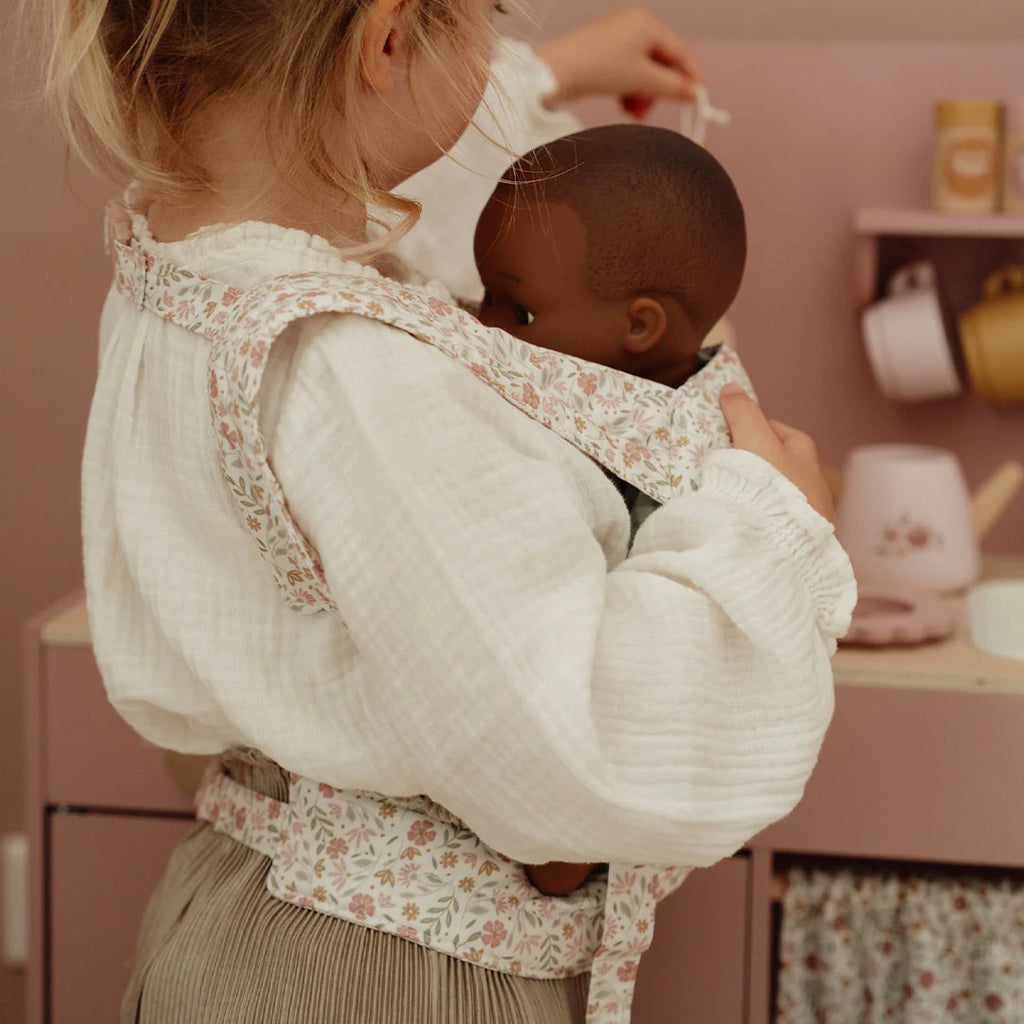 Little Dutch poppendraagzak, licht en comfortabel voor kleine poppenouders, De Gele Flamingo