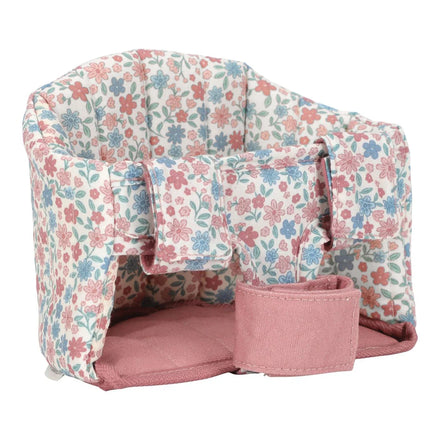 Little Dutch universele poppenfietsstoel in roze met bloemenprint, vanaf 3 jaar, De Gele Flamingo