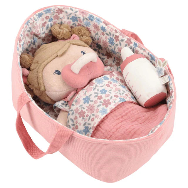 Little Dutch Babypop Met Mandje Rosa